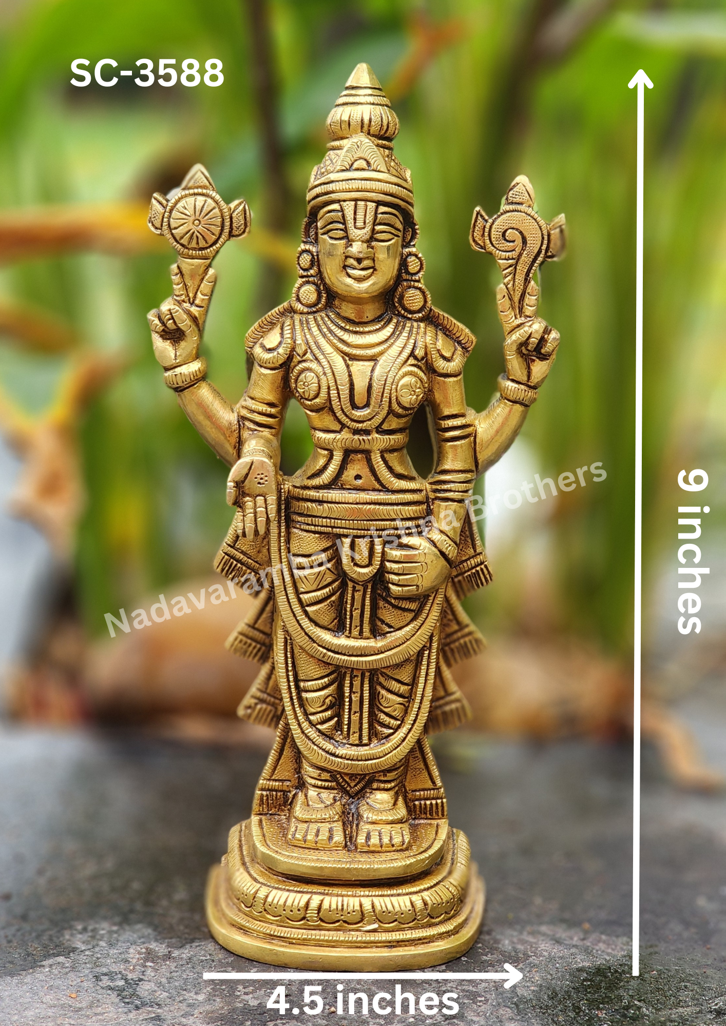 Perumal/Venkatachalapati 9 inch (SC-3588) - Image 5