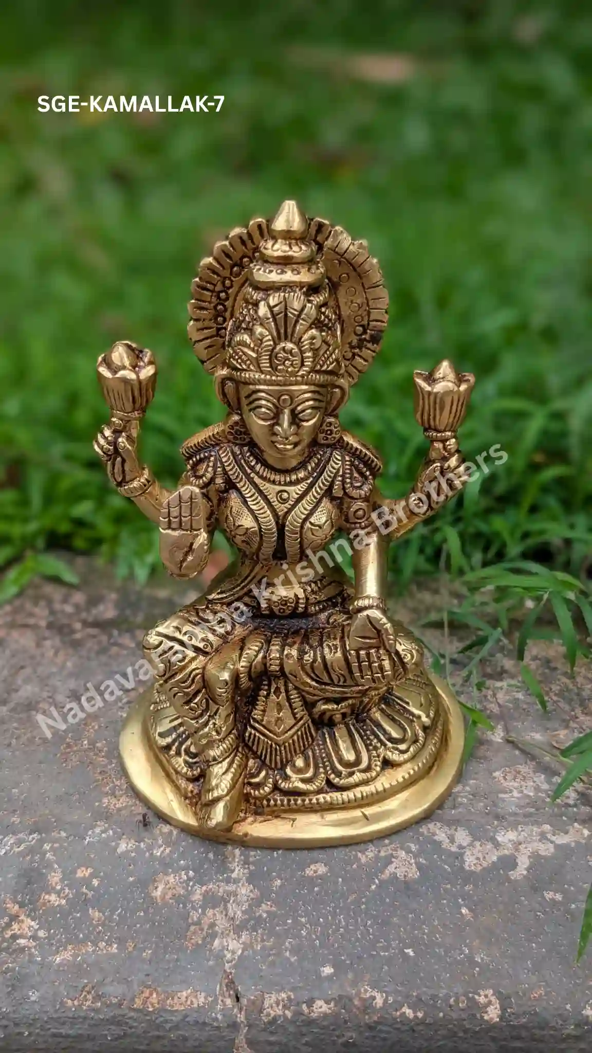 Ganesh in Lotus (SGE-KAMALGAN-7) - Image 5