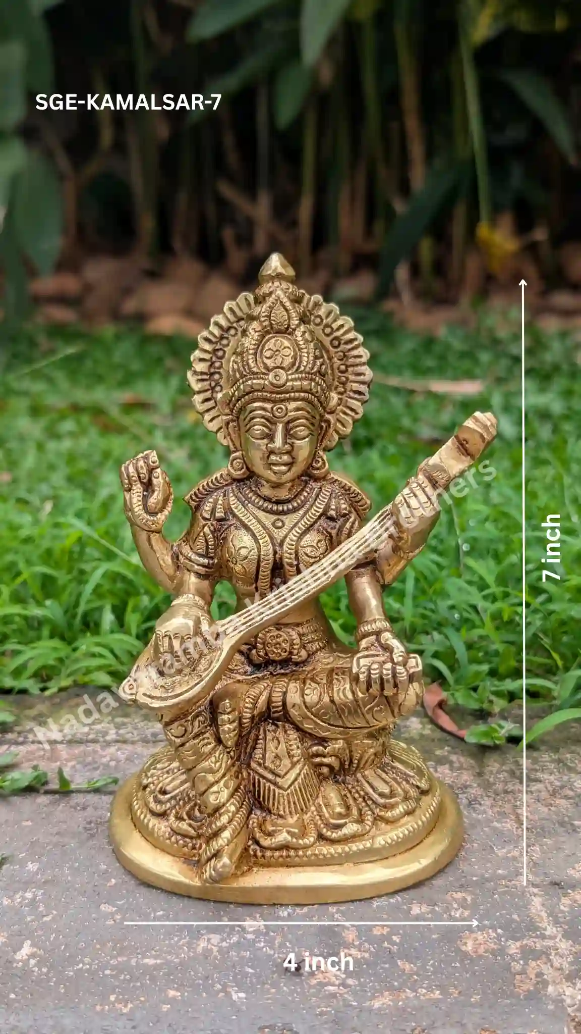saraswati in lotus