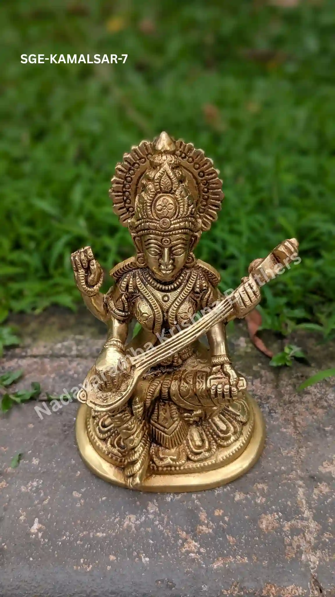 Saraswati in Lotus (SGE-KAMALSAR-7) - Image 4