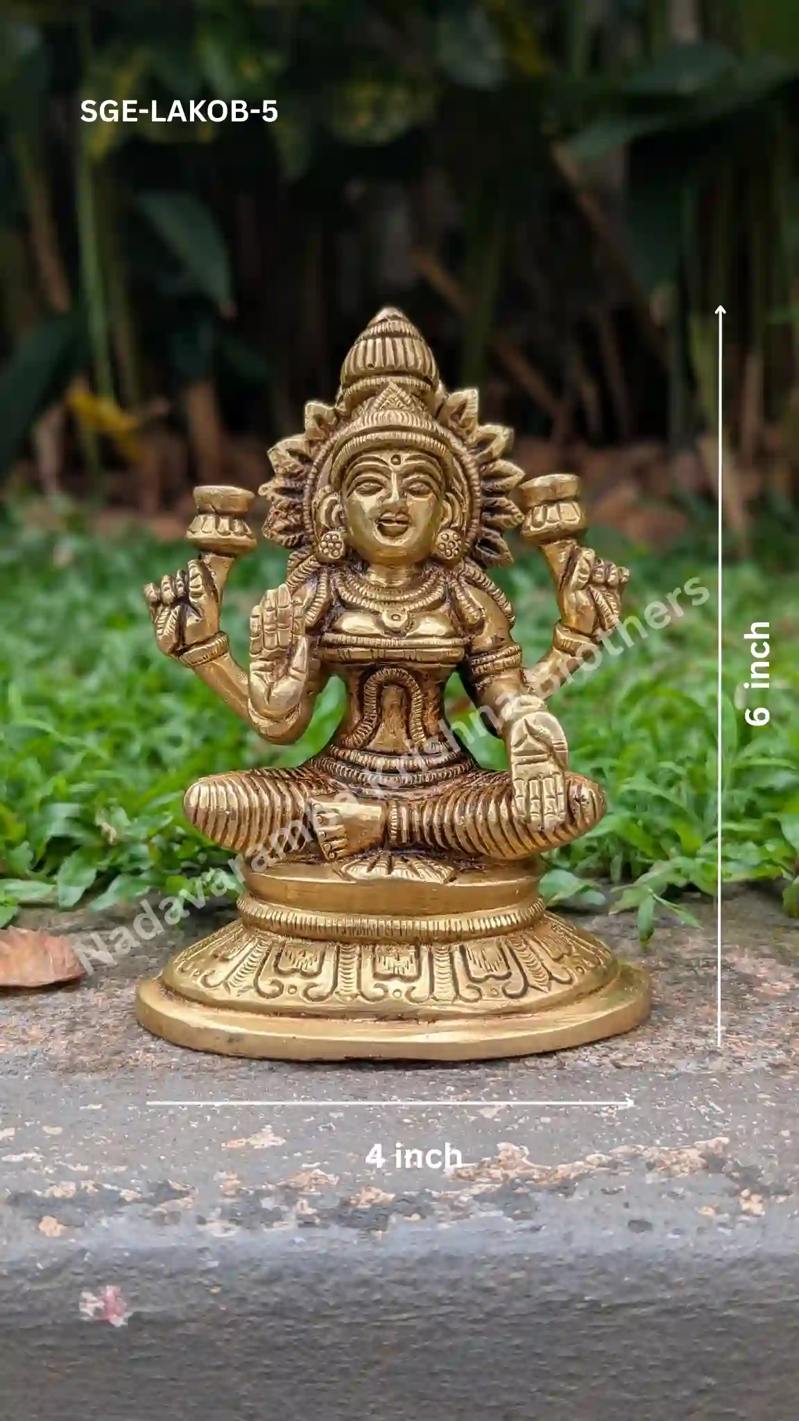 lakshmi, 6 inch height,4 inch width
