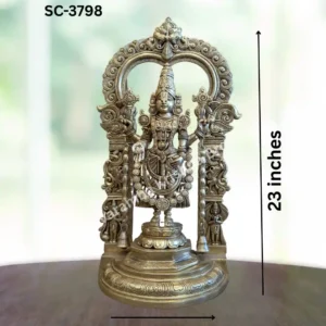 Tirupathi Balaji Standing with Garuda & Hanuman on Sides (SC-3798)